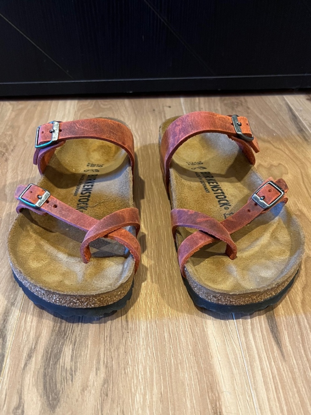 Birkenstock Mayari Sandal-Red- Size 39